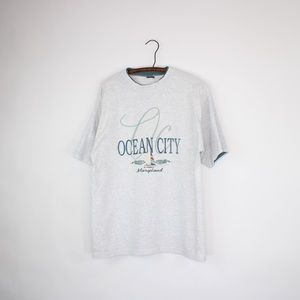 Vintage Grey Ocean City Maryland T-shirt